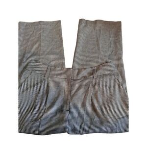 Monterey Bay Clothing Company Houndstooth Wide Leg Dress Pants Black White 16